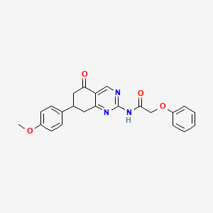 N-[7-(4-methoxyphenyl)-5-oxo-5,6,7,8-tetrahydroquinazolin-2-yl]-2-phenoxyacetamide