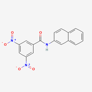 molecular formula C17H11N3O5 B11564327 N-(naphthalen-2-yl)-3,5-dinitrobenzamide CAS No. 36360-16-4