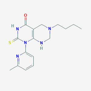 6-butyl-1-(6-methylpyridin-2-yl)-2-sulfanyl-5,6,7,8-tetrahydropyrimido[4,5-d]pyrimidin-4(1H)-one