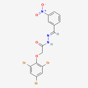 N'-[(E)-(3-nitrophenyl)methylidene]-2-(2,4,6-tribromophenoxy)acetohydrazide