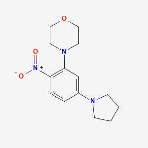 4-[2-Nitro-5-(pyrrolidin-1-yl)phenyl]morpholine