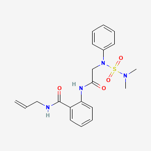 2-{[N-(dimethylsulfamoyl)-N-phenylglycyl]amino}-N-(prop-2-en-1-yl)benzamide