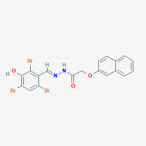 2-(naphthalen-2-yloxy)-N'-[(E)-(2,4,6-tribromo-3-hydroxyphenyl)methylidene]acetohydrazide