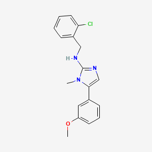 N-(2-chlorobenzyl)-5-(3-methoxyphenyl)-1-methyl-1H-imidazol-2-amine