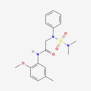 2-[(Dimethylsulfamoyl)(phenyl)amino]-N-(2-methoxy-5-methylphenyl)acetamide