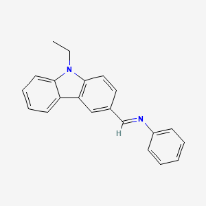 N-[(E)-(9-ethyl-9H-carbazol-3-yl)methylidene]aniline