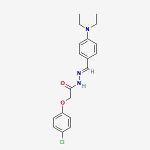 2-(4-Chlorophenoxy)-N'-[(E)-[4-(diethylamino)phenyl]methylidene]acetohydrazide