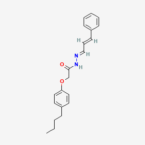 2-(4-butylphenoxy)-N'-[(1E,2E)-3-phenylprop-2-en-1-ylidene]acetohydrazide