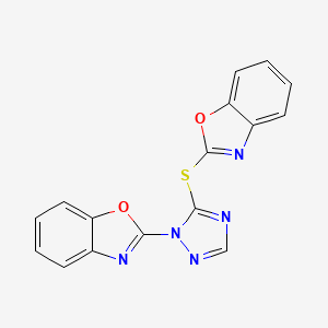 2-[5-(1,3-benzoxazol-2-ylsulfanyl)-1H-1,2,4-triazol-1-yl]-1,3-benzoxazole