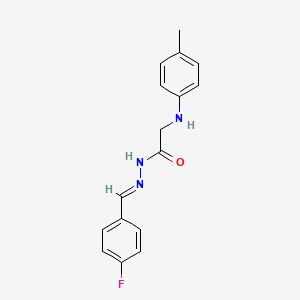 N'-[(E)-(4-Fluorophenyl)methylidene]-2-[(4-methylphenyl)amino]acetohydrazide