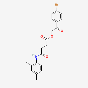 2-(4-Bromophenyl)-2-oxoethyl 4-[(2,4-dimethylphenyl)amino]-4-oxobutanoate