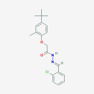 2-(4-tert-butyl-2-methylphenoxy)-N'-[(E)-(2-chlorophenyl)methylidene]acetohydrazide