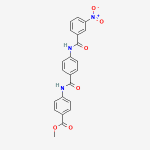 Methyl 4-{[(4-{[(3-nitrophenyl)carbonyl]amino}phenyl)carbonyl]amino}benzoate