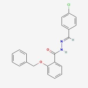 2-(benzyloxy)-N'-[(E)-(4-chlorophenyl)methylidene]benzohydrazide