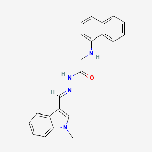 N'-[(E)-(1-Methyl-1H-indol-3-YL)methylidene]-2-[(naphthalen-1-YL)amino]acetohydrazide