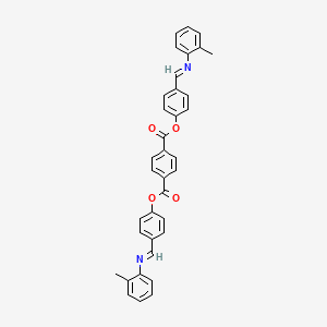 bis(4-{(E)-[(2-methylphenyl)imino]methyl}phenyl) benzene-1,4-dicarboxylate