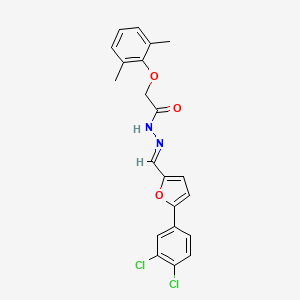 N'-[(E)-[5-(3,4-Dichlorophenyl)furan-2-YL]methylidene]-2-(2,6-dimethylphenoxy)acetohydrazide