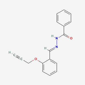 N'-[(E)-[2-(Prop-2-YN-1-yloxy)phenyl]methylidene]benzohydrazide