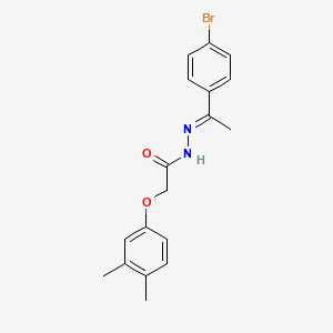 N'-[(1E)-1-(4-bromophenyl)ethylidene]-2-(3,4-dimethylphenoxy)acetohydrazide