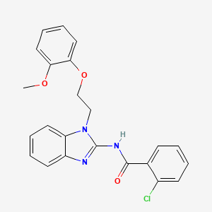 2-chloro-N-{1-[2-(2-methoxyphenoxy)ethyl]-1H-benzimidazol-2-yl}benzamide