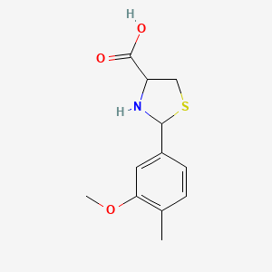 2-(3-Methoxy-4-methylphenyl)-1,3-thiazolidine-4-carboxylic acid