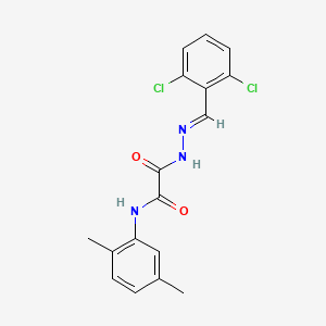 2-[(2E)-2-(2,6-dichlorobenzylidene)hydrazinyl]-N-(2,5-dimethylphenyl)-2-oxoacetamide