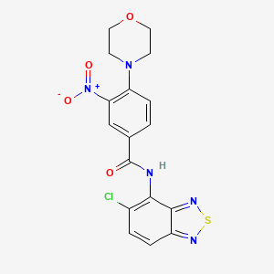 N-(5-chloro-2,1,3-benzothiadiazol-4-yl)-4-(morpholin-4-yl)-3-nitrobenzamide