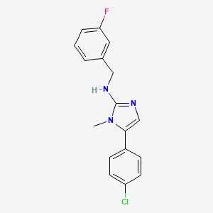 5-(4-chlorophenyl)-N-(3-fluorobenzyl)-1-methyl-1H-imidazol-2-amine