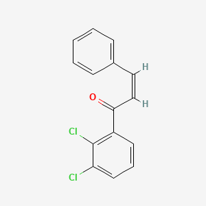 molecular formula C15H10Cl2O B11564821 (2Z)-1-(2,3-dichlorophenyl)-3-phenylprop-2-en-1-one 