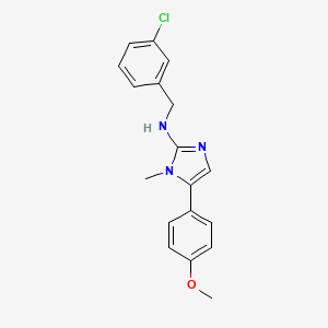 N-(3-chlorobenzyl)-5-(4-methoxyphenyl)-1-methyl-1H-imidazol-2-amine