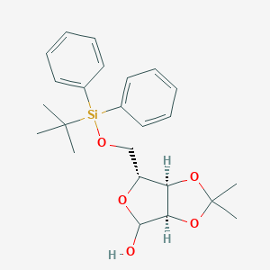 molecular formula C24H32O5Si B115649 (3aR,6R,6aR)-6-(((叔丁基二苯基甲硅烷基)氧基)甲基)-2,2-二甲基四氢呋喃[3,4-d][1,3]二噁烷-4-醇 CAS No. 141607-35-4