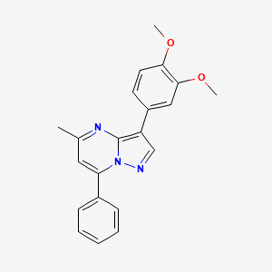 3-(3,4-Dimethoxyphenyl)-5-methyl-7-phenylpyrazolo[1,5-a]pyrimidine