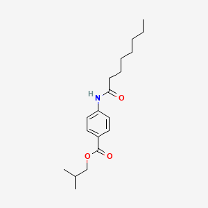 2-Methylpropyl 4-(octanoylamino)benzoate