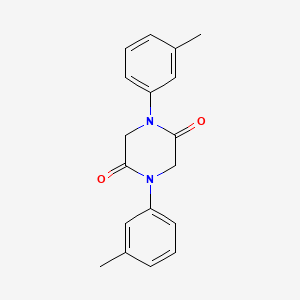 molecular formula C18H18N2O2 B11564975 1,4-Bis(3-methylphenyl)piperazine-2,5-dione 