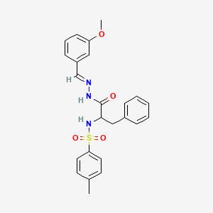 N-(1-{N'-[(E)-(3-Methoxyphenyl)methylidene]hydrazinecarbonyl}-2-phenylethyl)-4-methylbenzene-1-sulfonamide