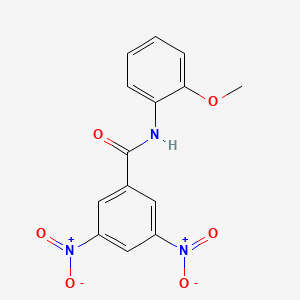 molecular formula C14H11N3O6 B11565005 N-(2-Methoxyphenyl)-3,5-dinitrobenzamide 