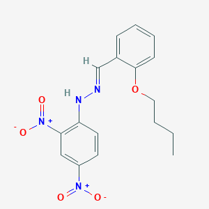 (1E)-1-(2-butoxybenzylidene)-2-(2,4-dinitrophenyl)hydrazine