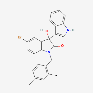 5'-bromo-1'-(2,4-dimethylbenzyl)-3'-hydroxy-1',3'-dihydro-1H,2'H-3,3'-biindol-2'-one