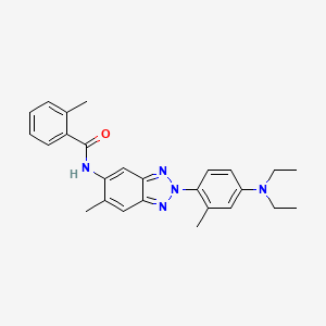 N-{2-[4-(diethylamino)-2-methylphenyl]-6-methyl-2H-benzotriazol-5-yl}-2-methylbenzamide