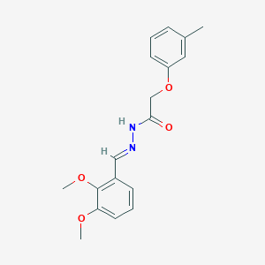 N'-[(E)-(2,3-dimethoxyphenyl)methylidene]-2-(3-methylphenoxy)acetohydrazide