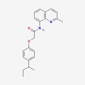 2-[4-(butan-2-yl)phenoxy]-N-(2-methylquinolin-8-yl)acetamide