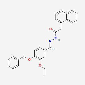 N'-[(E)-[4-(Benzyloxy)-3-ethoxyphenyl]methylidene]-2-(naphthalen-1-YL)acetohydrazide