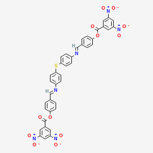 molecular formula C40H24N6O12S B11565154 sulfanediylbis[benzene-4,1-diylnitrilo(E)methylylidenebenzene-4,1-diyl] bis(3,5-dinitrobenzoate) 