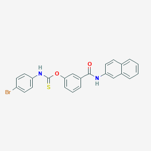 O-[3-(naphthalen-2-ylcarbamoyl)phenyl] (4-bromophenyl)carbamothioate