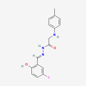 N'-[(E)-(2-Hydroxy-5-iodophenyl)methylidene]-2-[(4-methylphenyl)amino]acetohydrazide