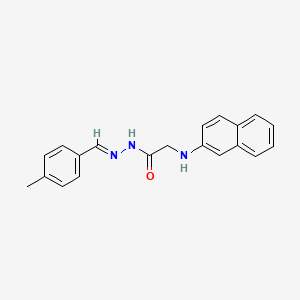 N'-[(E)-(4-Methylphenyl)methylidene]-2-[(naphthalen-2-YL)amino]acetohydrazide