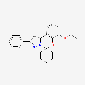 7'-Ethoxy-2'-phenyl-1',10b'-dihydrospiro[cyclohexane-1,5'-pyrazolo[1,5-c][1,3]benzoxazine]