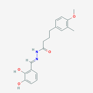 N'-[(E)-(2,3-dihydroxyphenyl)methylidene]-4-(4-methoxy-3-methylphenyl)butanehydrazide