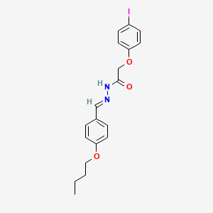 molecular formula C19H21IN2O3 B11565243 N'-[(E)-(4-butoxyphenyl)methylidene]-2-(4-iodophenoxy)acetohydrazide 