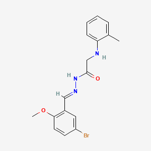 N'-[(E)-(5-Bromo-2-methoxyphenyl)methylidene]-2-[(2-methylphenyl)amino]acetohydrazide